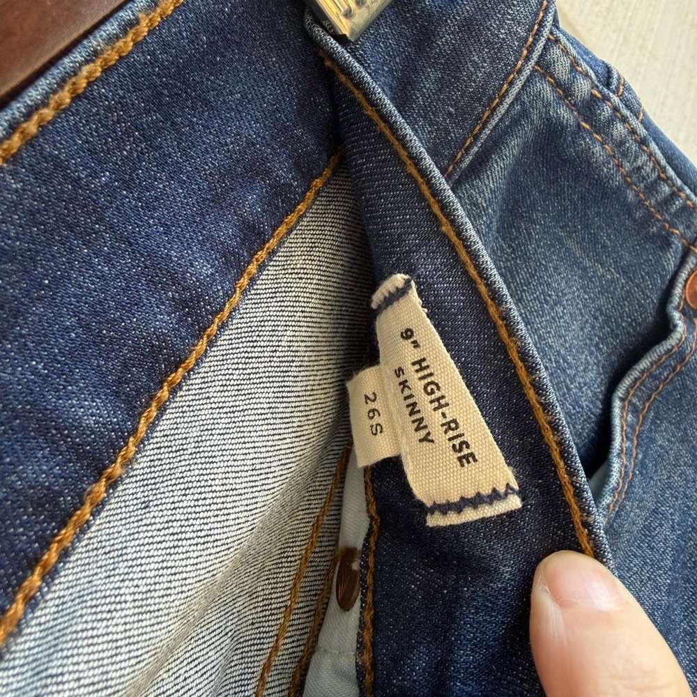 Madewell Women's 9IN High Rise Skinny Medium Wash Jeans Size 26S - Picture 5 of 8
